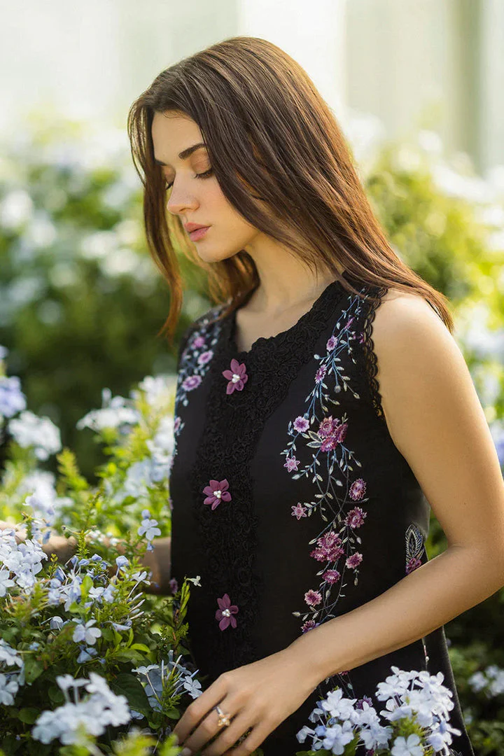 Dhanak-3PC Embroidered Shirt with Digital Printed Wool Shawl-3355 - Image 3